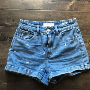 Pacsun Daisy Denim Shorts